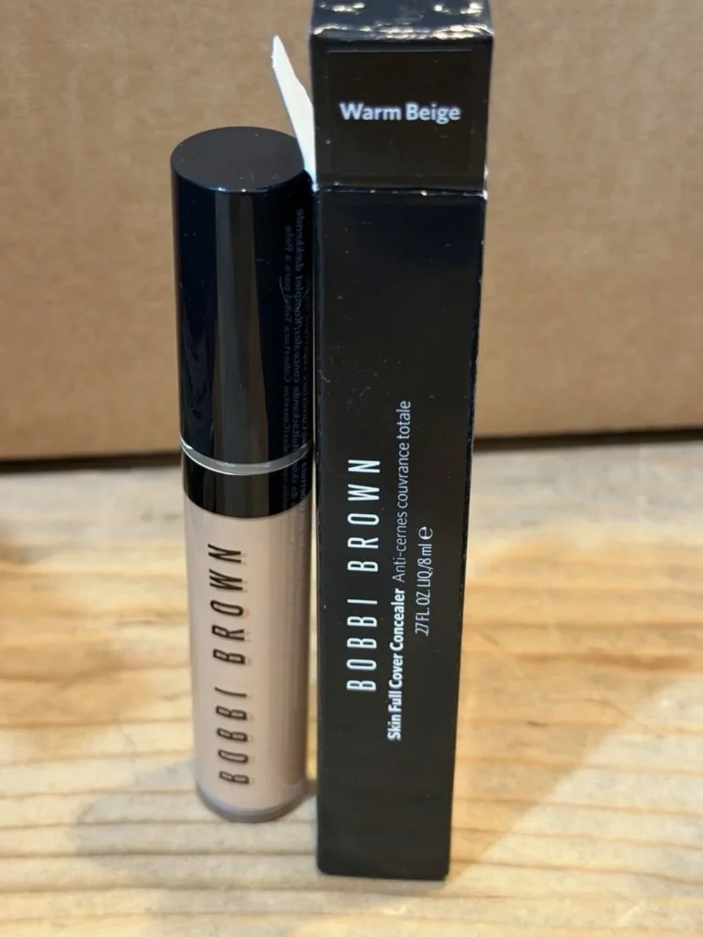 Bobbi Brown Skin Full Cover Concealer WARM BEIGE .27 oz Full Size New W/ Box